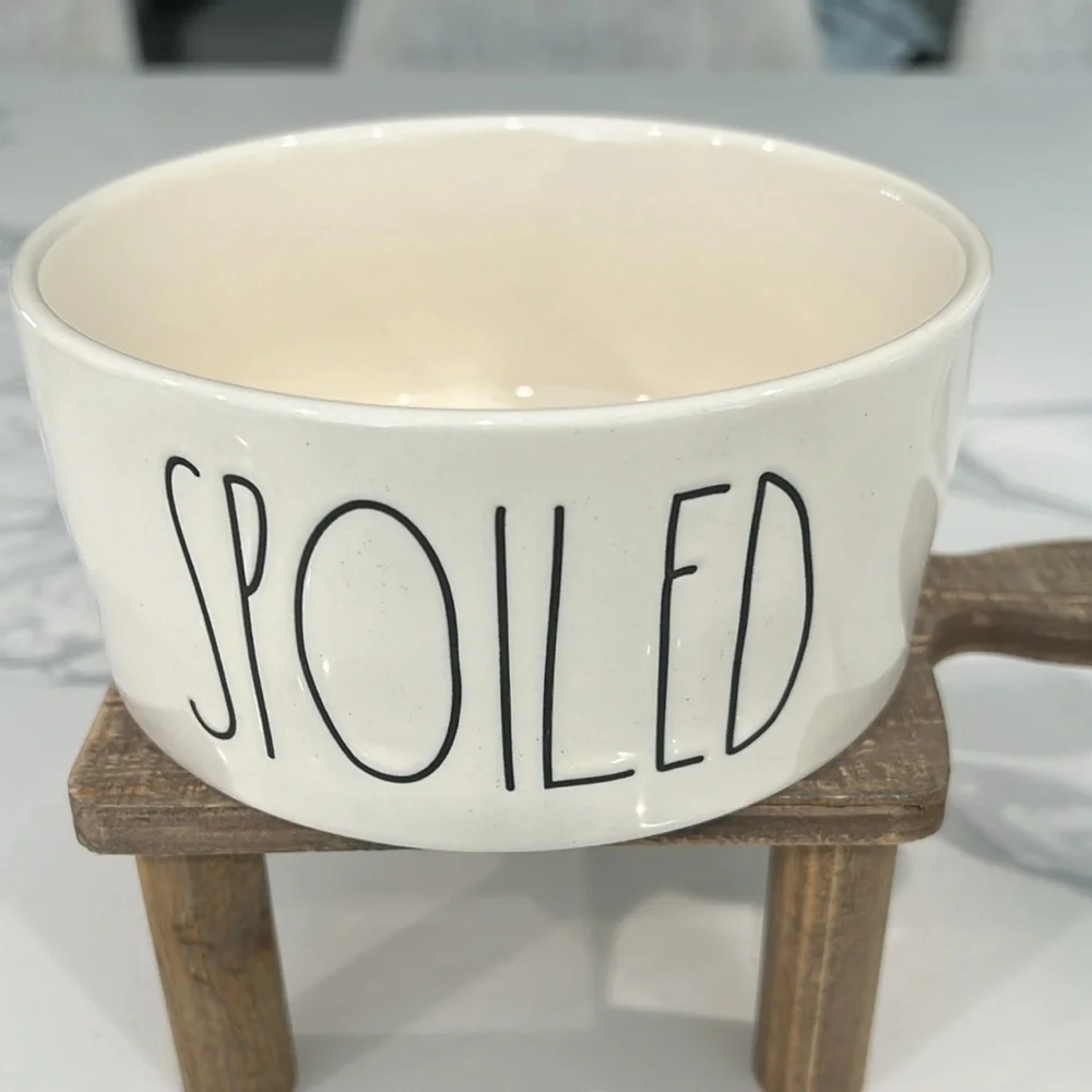 Cute. Rae Dunn SPOILED🐾 BOWL..