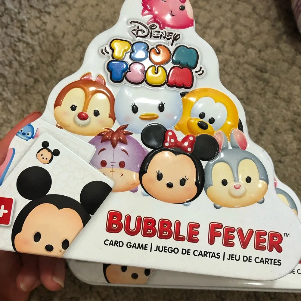 2-pc lot of TSUM TSUM BUBBLE FEVER Card Games NEW