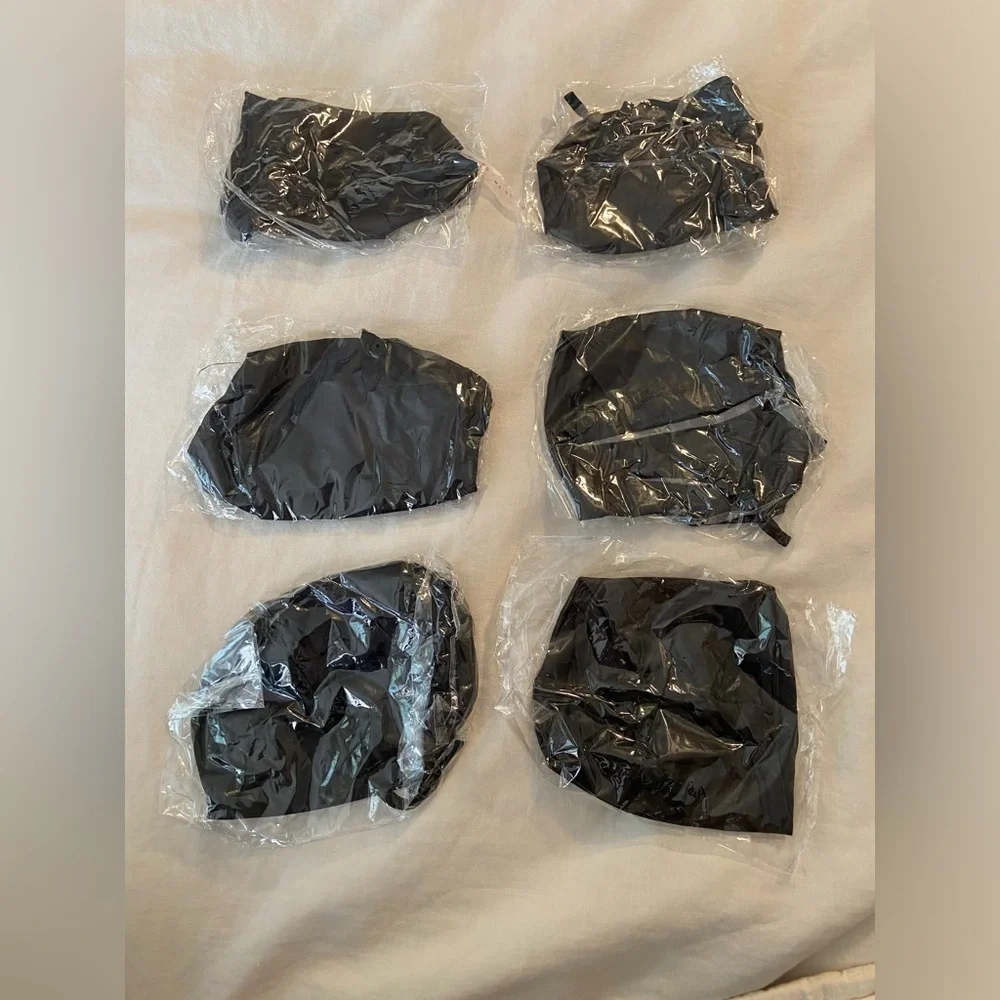 Six (6) Satin Face Masks for Wedding. Unopened. Never worn