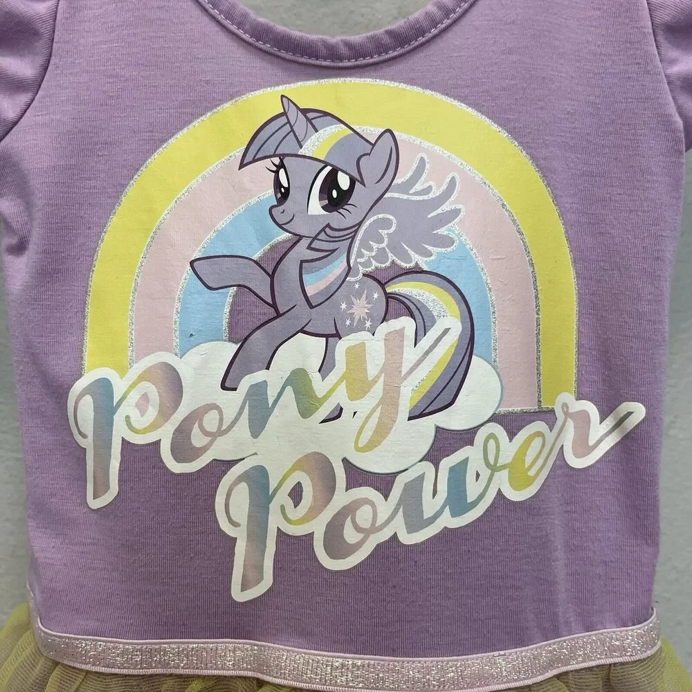 H&M x Hasbro | My Little Pony Sparkle Rainbow Tutu Dress 18-24 Months Purple