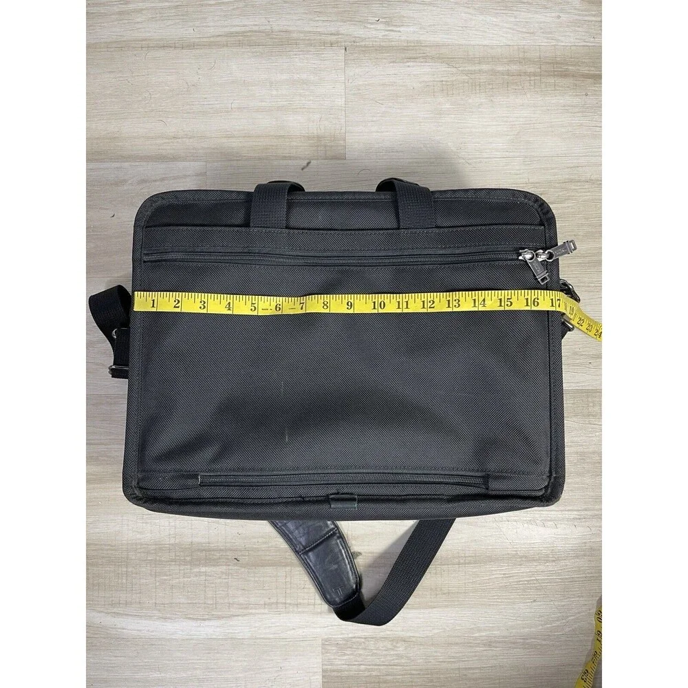 TUMI Black Ballistic Nylon Expandable Laptop Bag