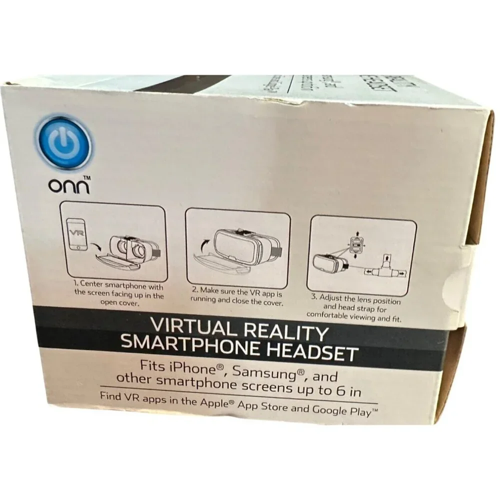 ONN Brand Blue Virtual Reality Smartphone Headset (NEW-BOXED)