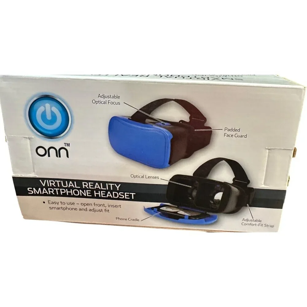 ONN Brand Blue Virtual Reality Smartphone Headset (NEW-BOXED)