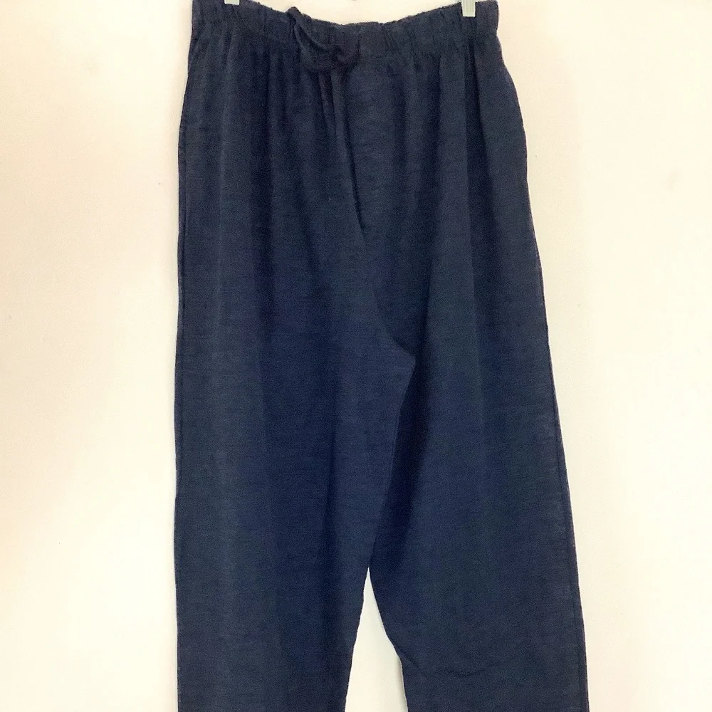 Essentials by 7 Apparel Cotton Blend Knit Lounge Pants Pockets XL New Yarn Dye