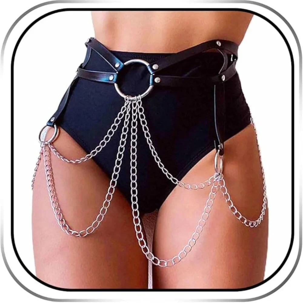 Punk Leather Body Chain