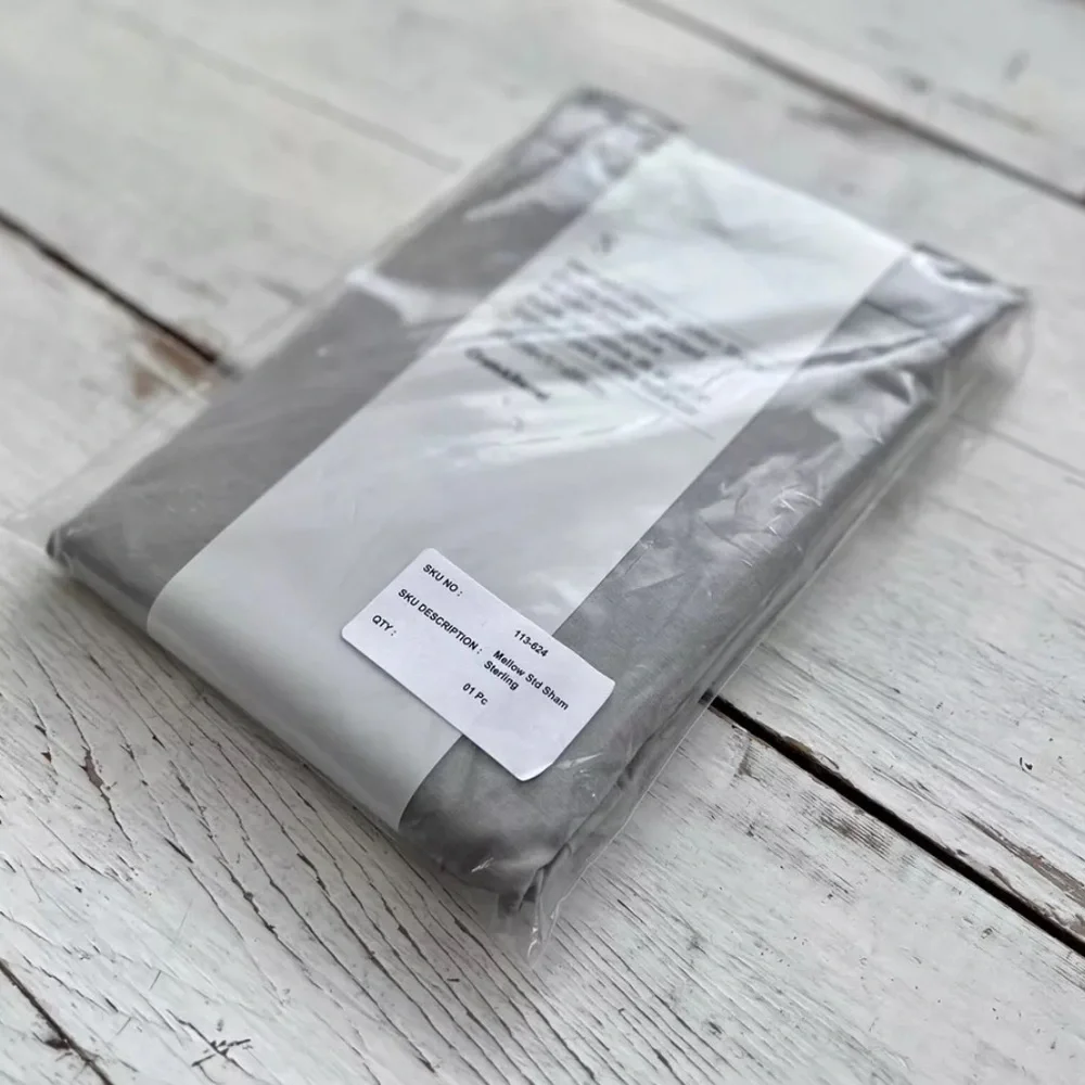 CRATE & BARREL Mellow Standard ORGANIC Cotton Pillow Sham 20