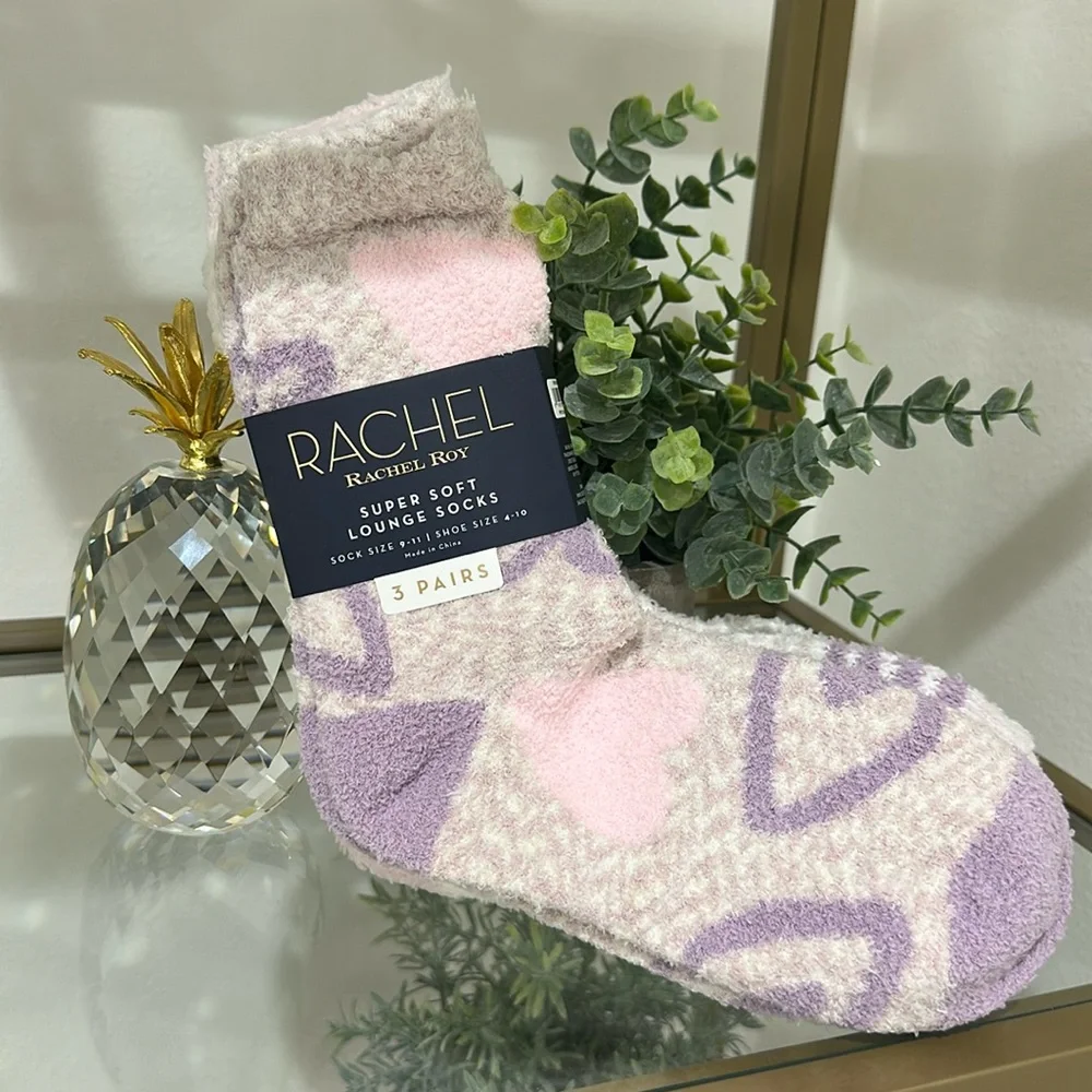 3-pack Rachel Roy Super Soft fluffy socks