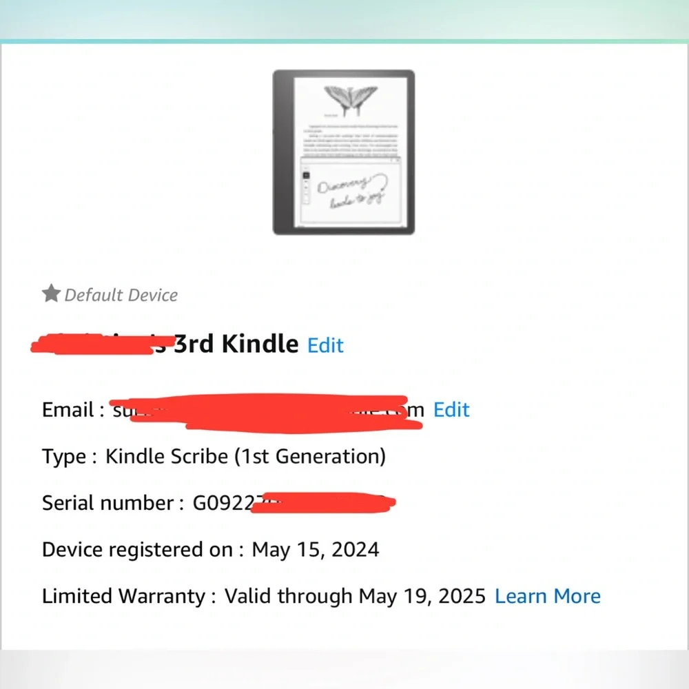 Amazon kindle scribe