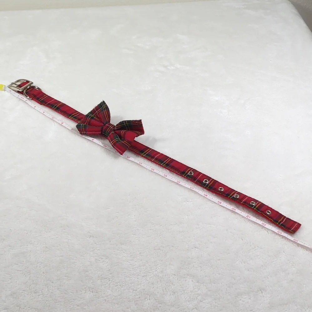 Tartan plaid style collar L / XL