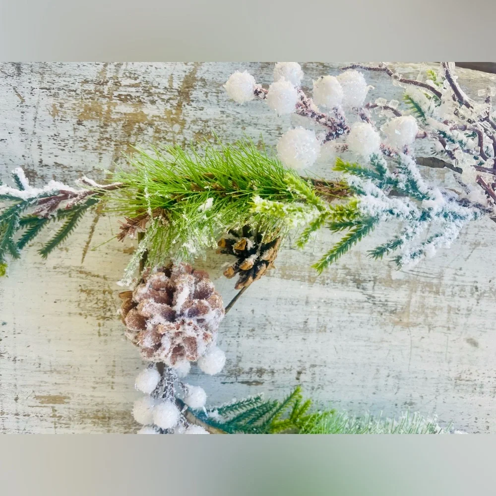 WT Collection snow rustic flocking