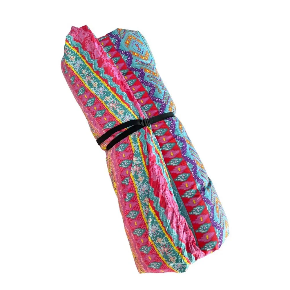 Bohemian Retro Floor Mattress Portable Camping Sleeping Pad Twin