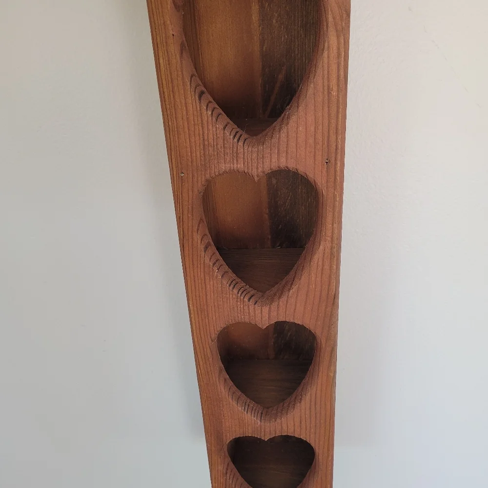 Heart Wooden Shelf 24 tall
