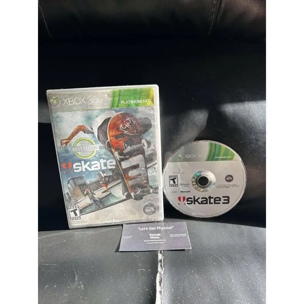 Skate 3 [Platinum Hits] Microsoft Xbox 360 Item and Box Video Game