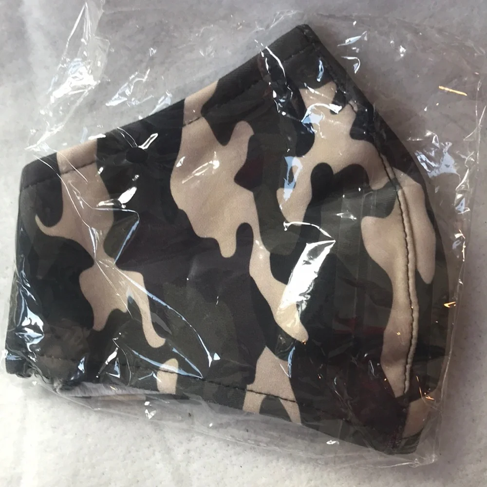3 New Camouflage Face Masks With Filter Slot