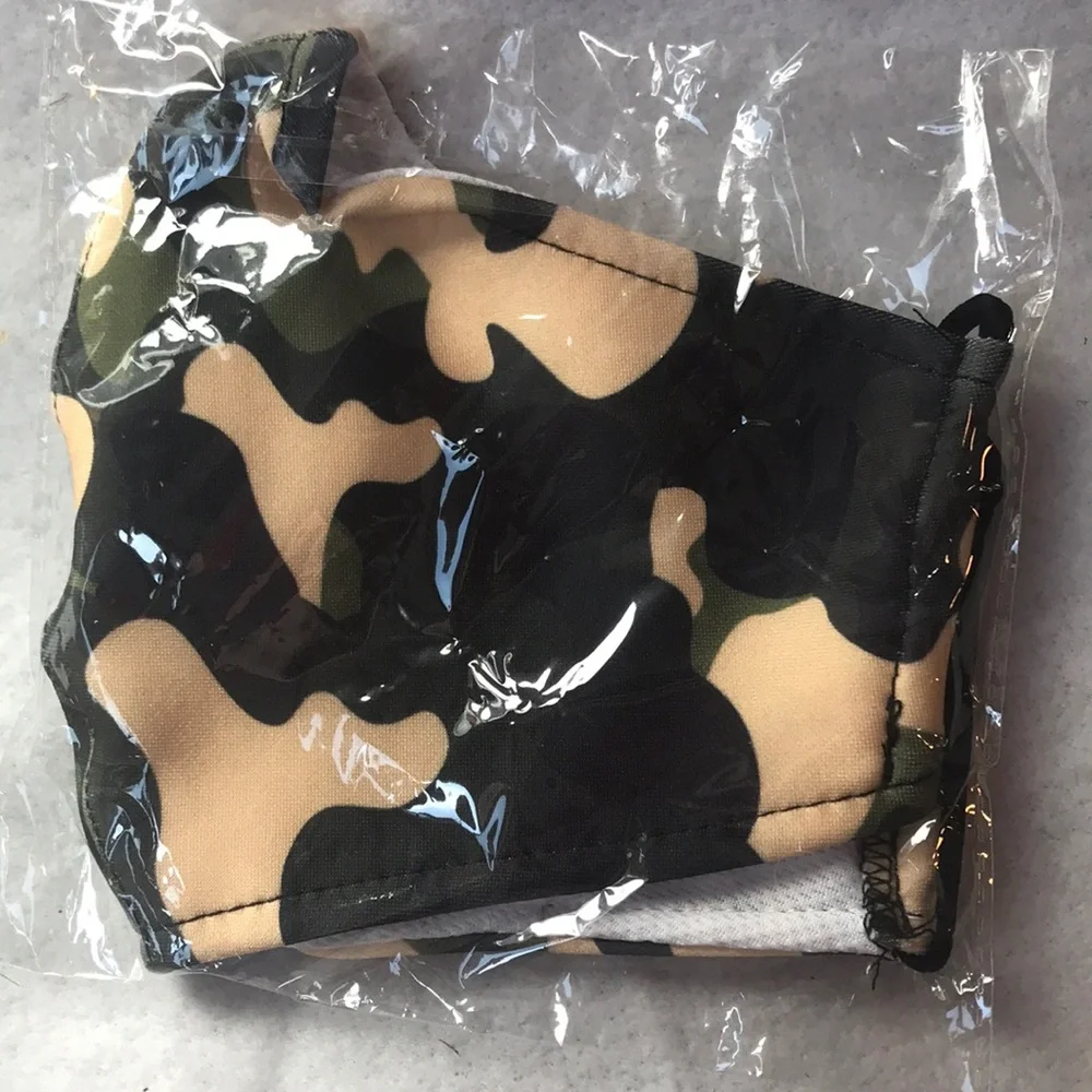3 New Camouflage Face Masks With Filter Slot