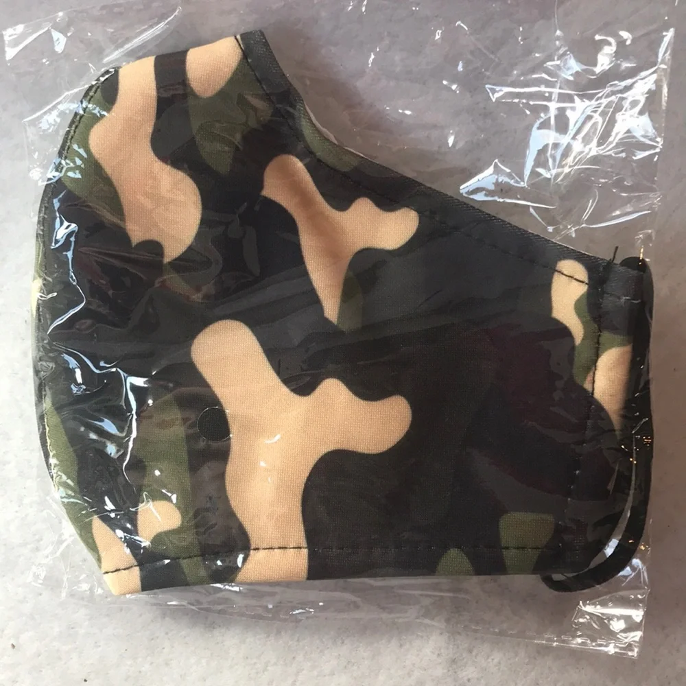 3 New Camouflage Face Masks With Filter Slot