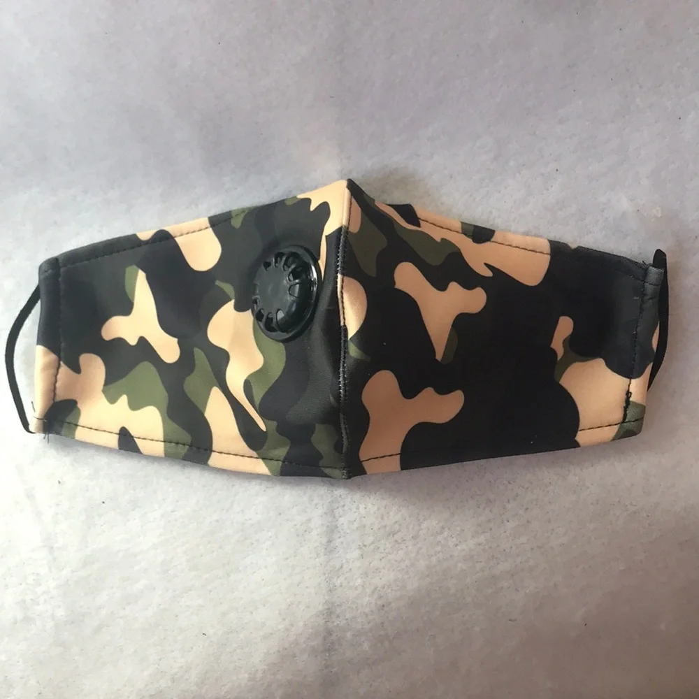 3 New Camouflage Face Masks With Filter Slot