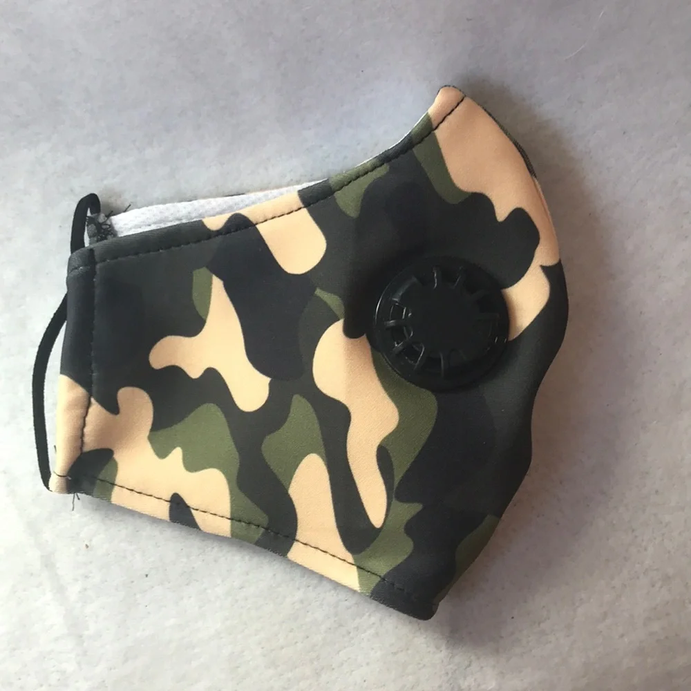 3 New Camouflage Face Masks With Filter Slot