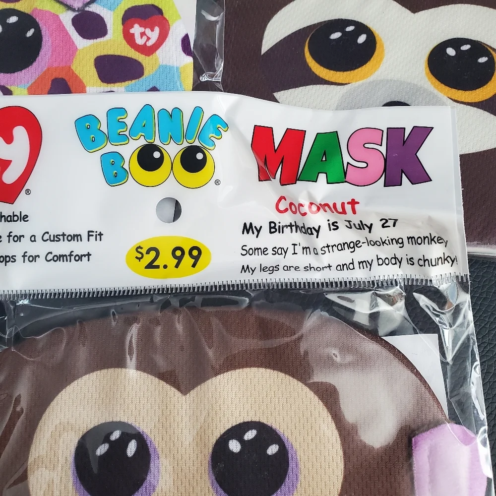Ty Beanie Boo Mask 3ct