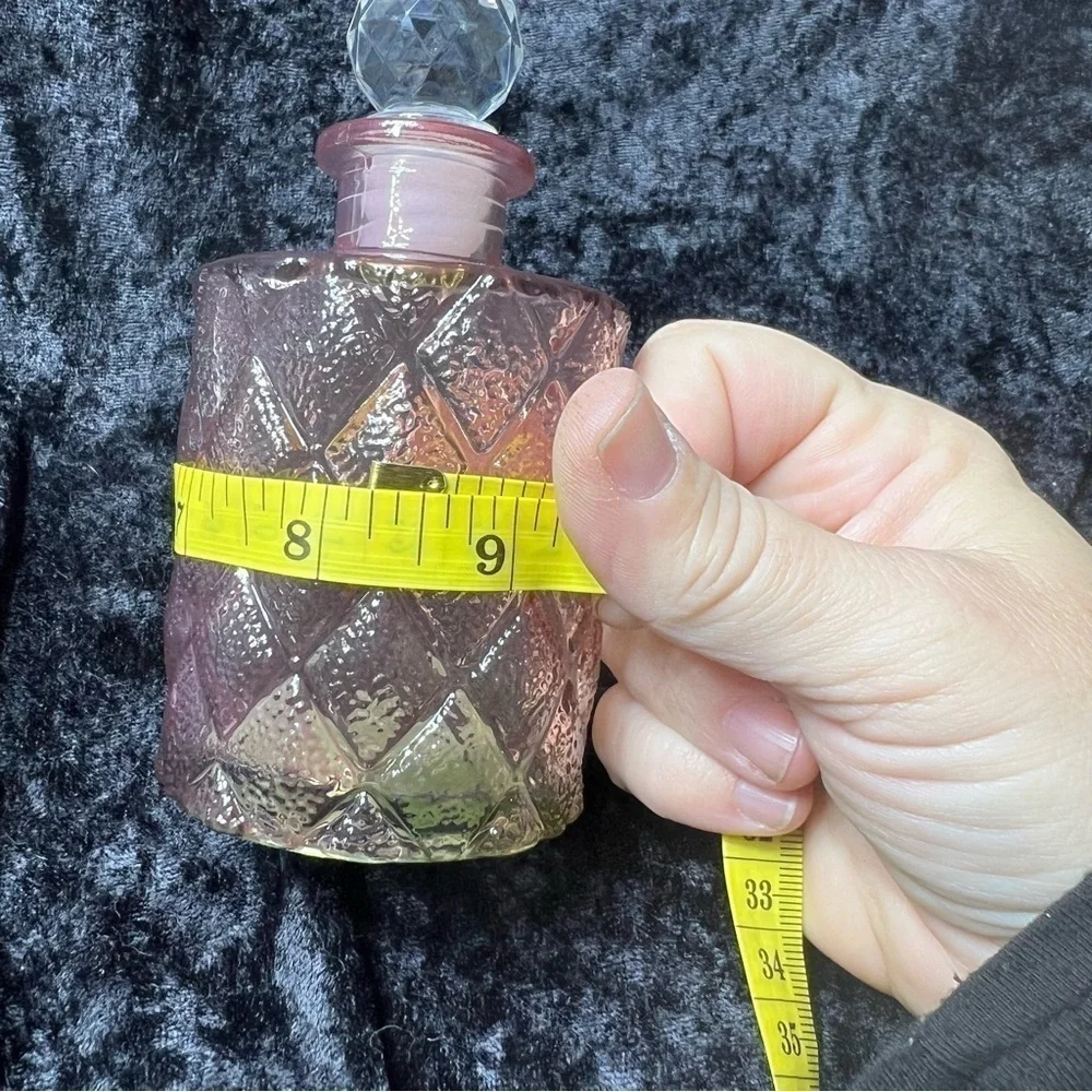 Pink bottle decanter