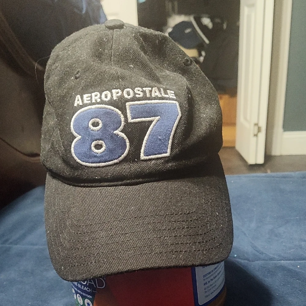 Aeropostale Black Cap with Blue 87