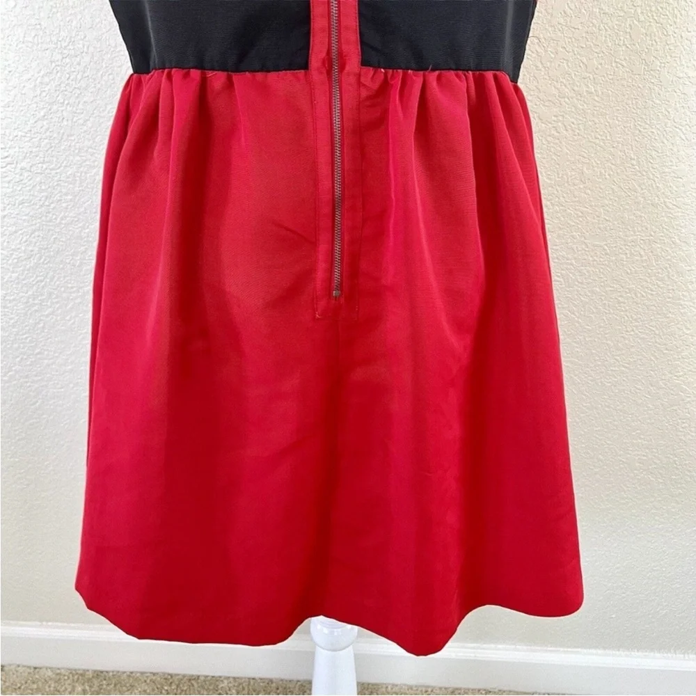 Prabal Gurung for Target Red Sleeveless Dress Black Accents Size 14