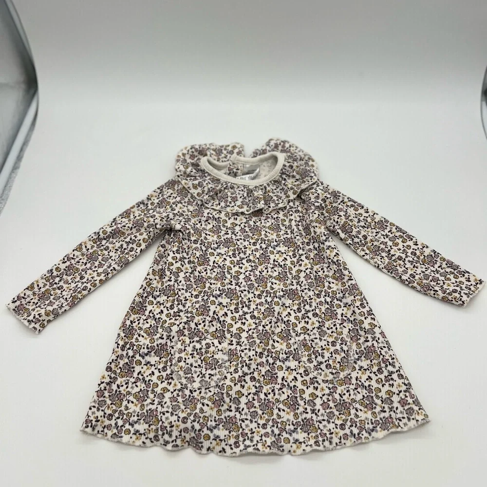 Modern Moments Girls Toddlers Long Sleeve Floral Dress 24 M