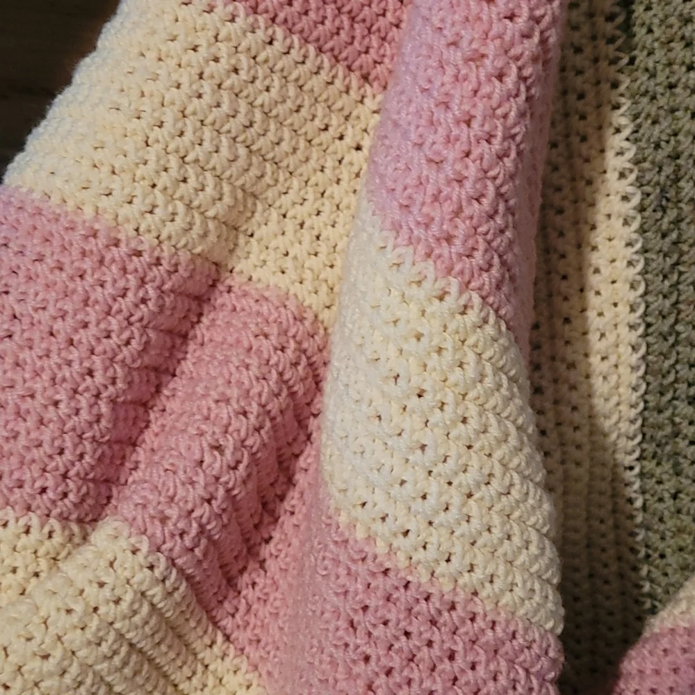 Hand Crafted Crochet Quilt New