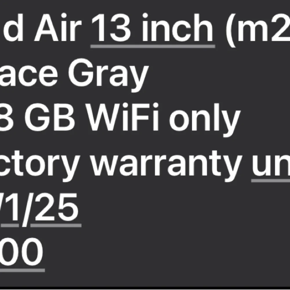 Apple iPad Air 13 inch - Space Gray