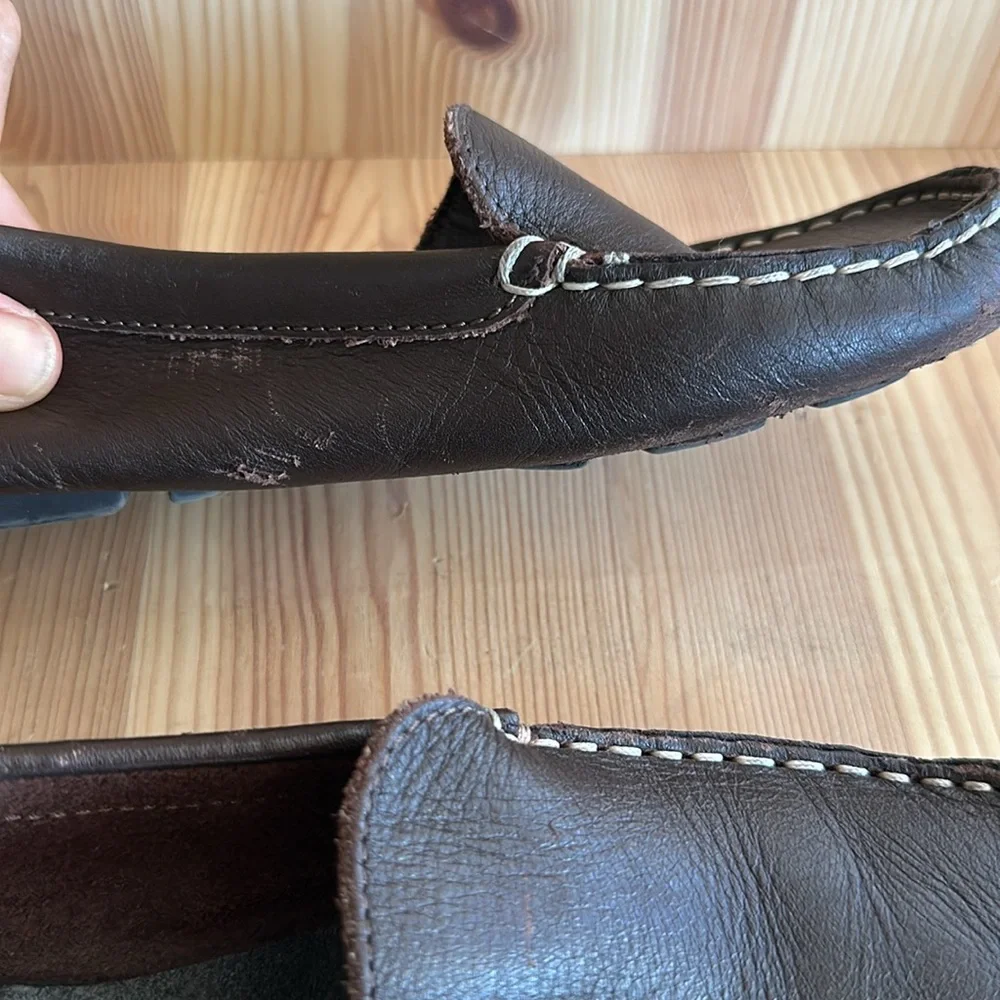 CREWCUTS Brown Leather Boys Loafers