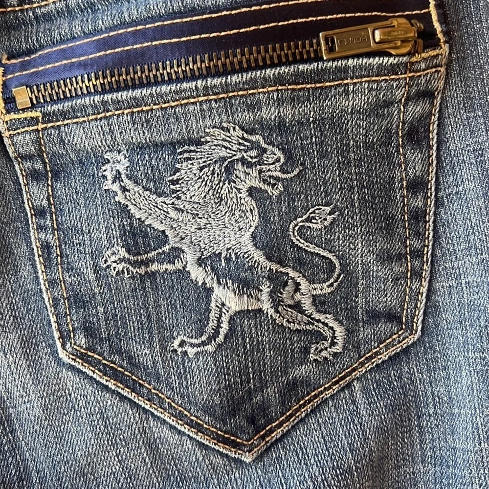 Express embroidered lion