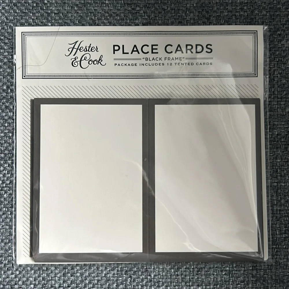 hester & cook place cards