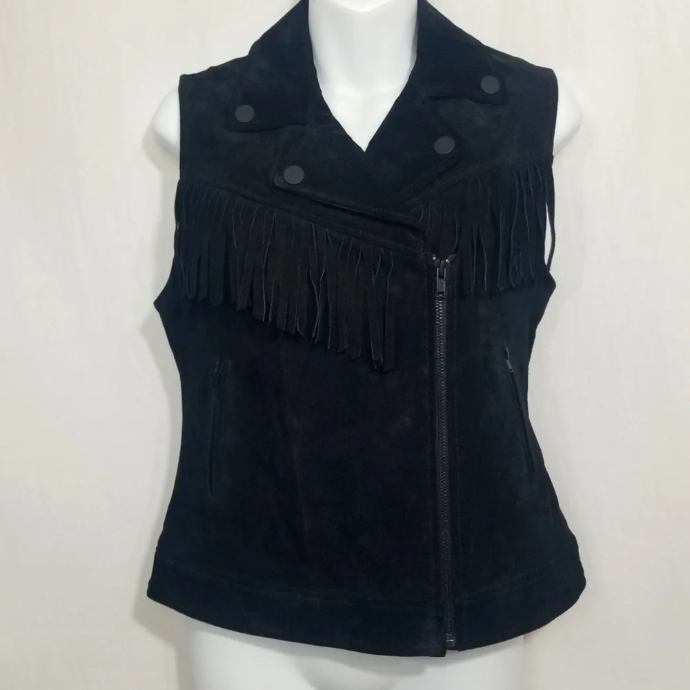 Sanctuary suede fringe vest