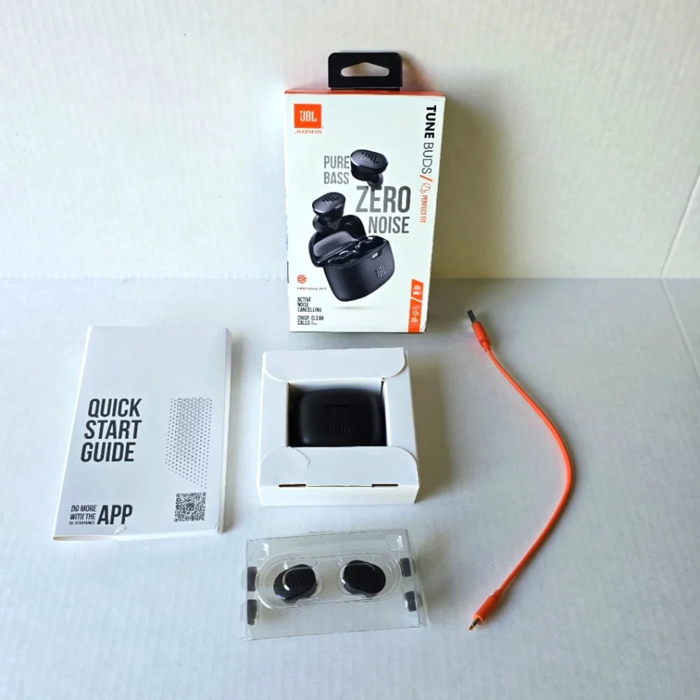 JBL Tune Buds Zero Noise Black Earbuds