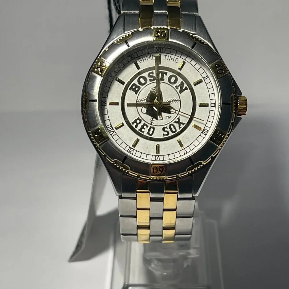 Boston Red Sox MLB Two-Tone Stainless-Steel Watch by Game Time !!!NEW!!!