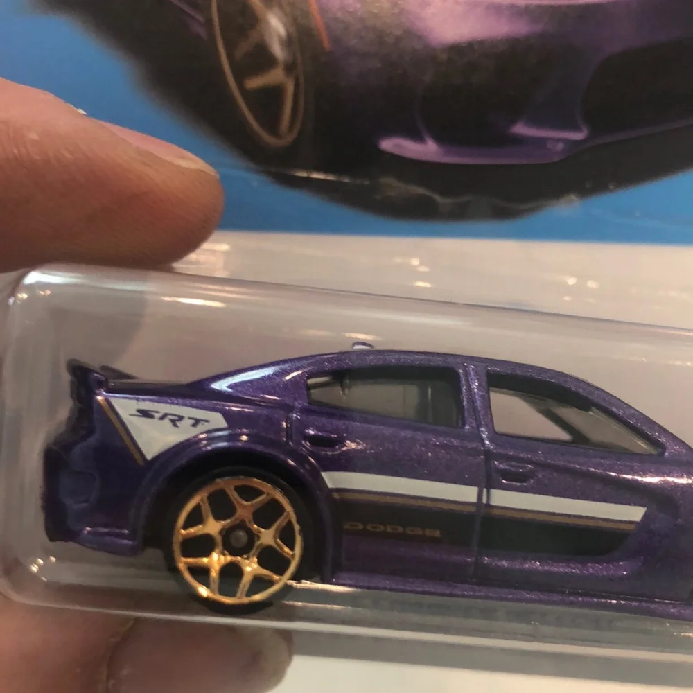Purple 20 Dodge Charger Hellcat Toy Car