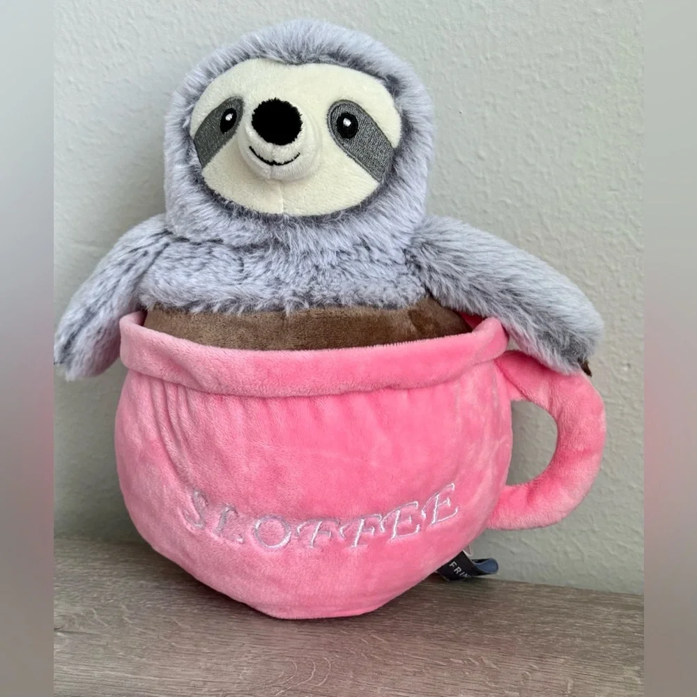 Fringe Studio Slow' Down for Summer Sloth Pet Toy, Sloffee. Toy has a very