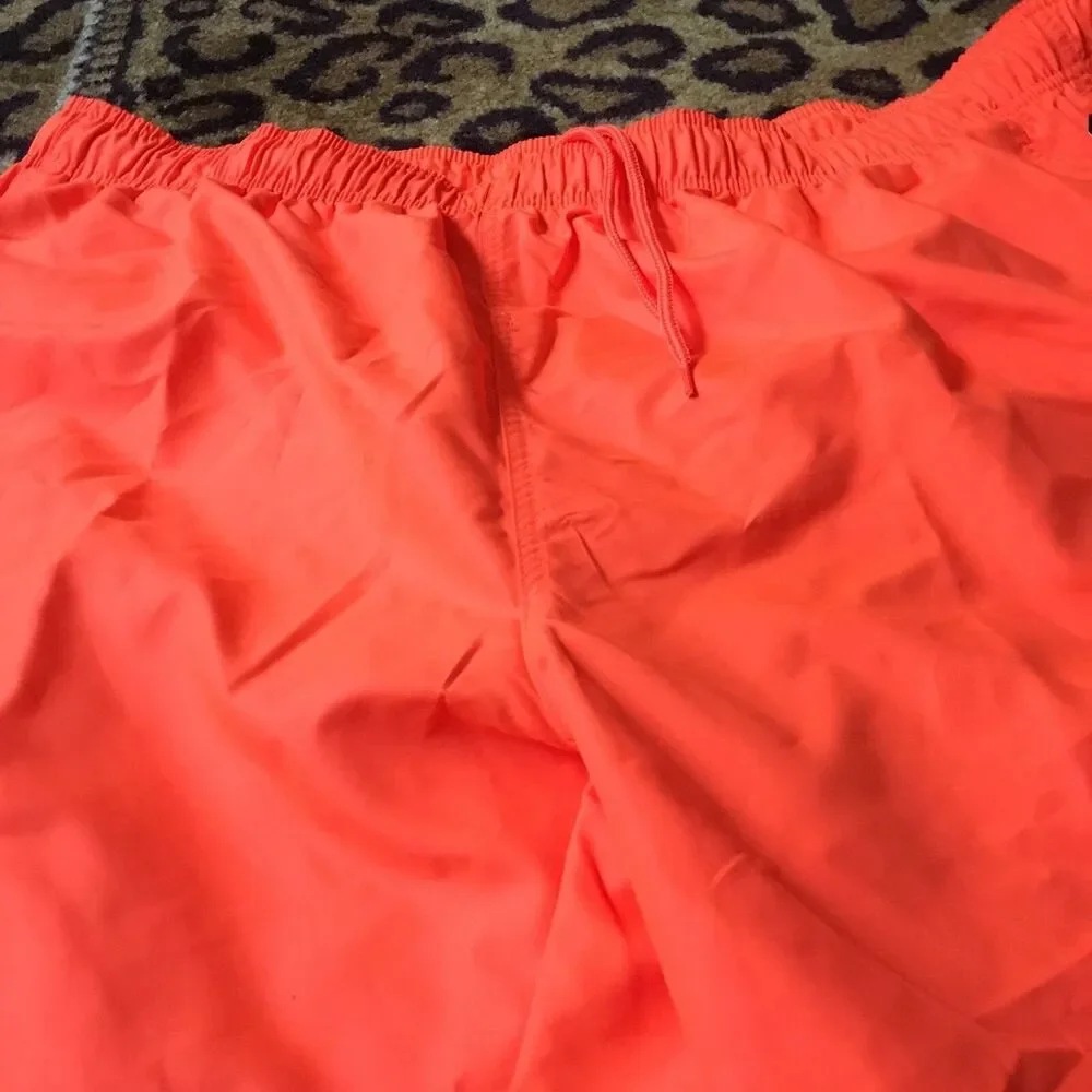 Faded Glory Men's Shorts w Attached Brief Liner 1pc Size 3XL 48-50 Orange