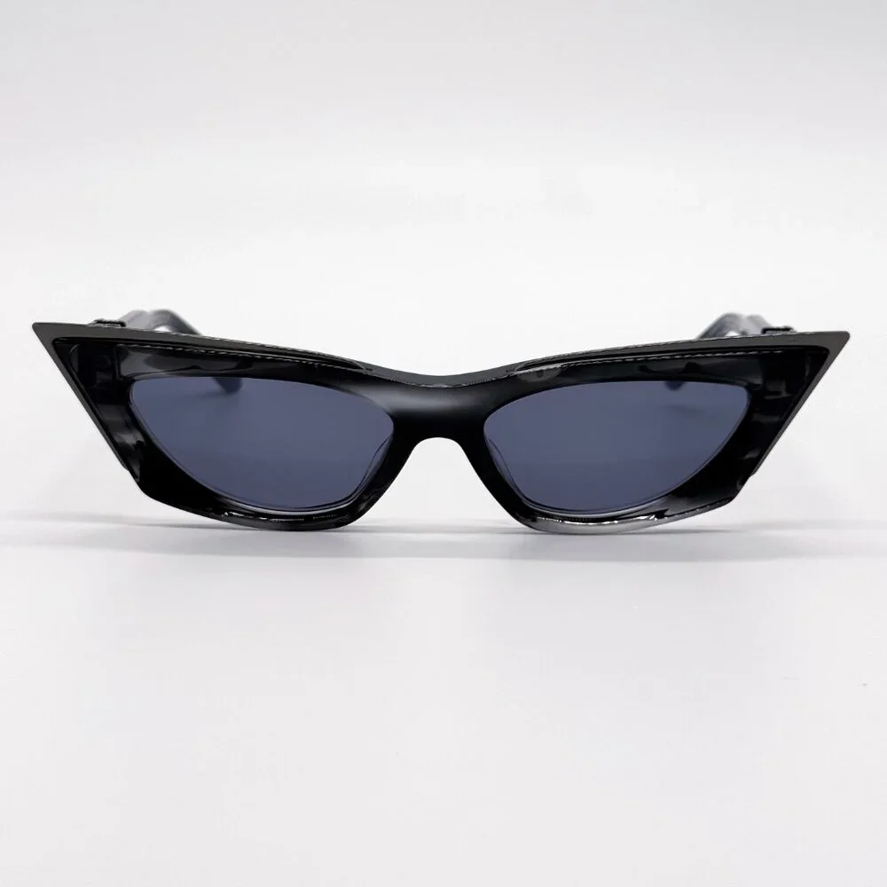 NEW VALENTINO V-GOLDCUT VLS-113B BLACK WOMEN CAT EYE SUNGLASSES VALENTINO