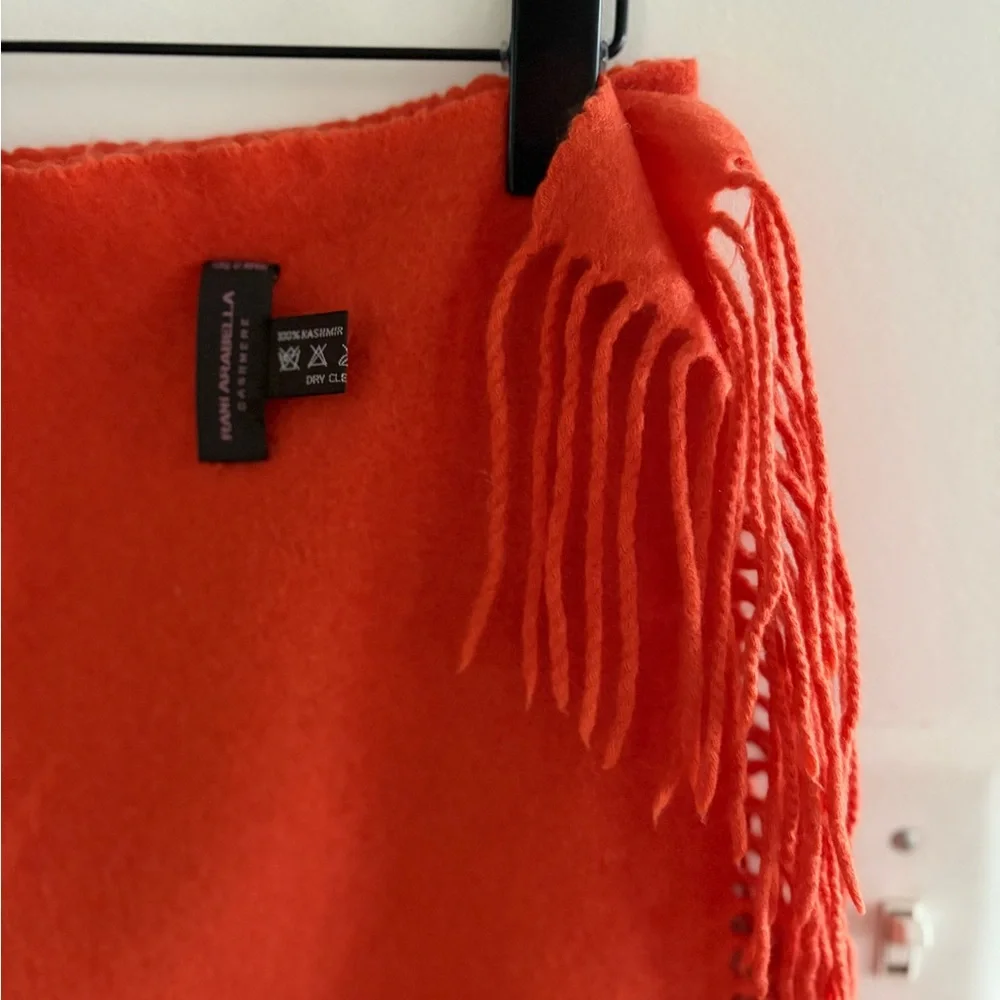 Rani Arabella cashmere throw fringe blanket