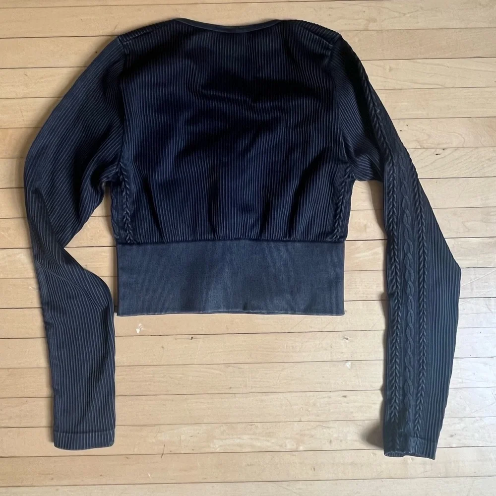 Offline by Aerie Seamless Cable Square Neck Top