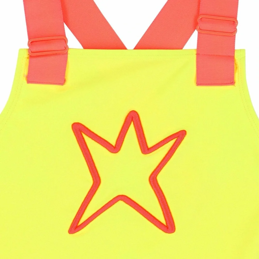 New Agatha Ruiz DeLaPrada Girls Yellow Stars Swimsuit Size 12 Months