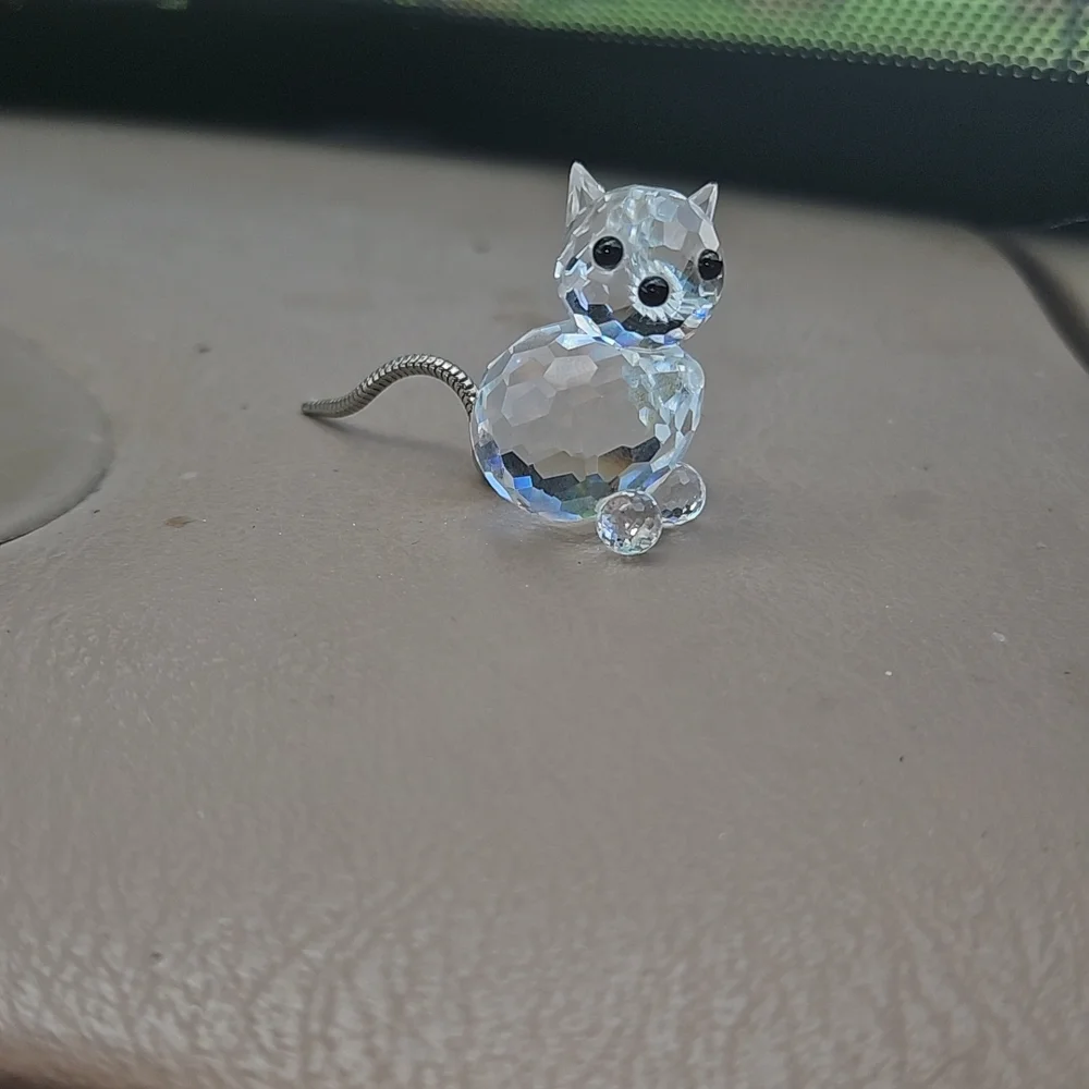 Swarovski Figurine Crystal 010011 Cat 3,3 Cm.