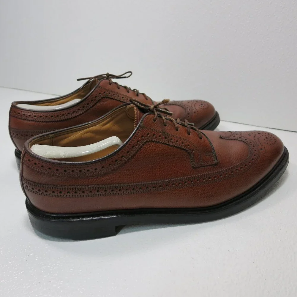 Stafford Brogue Leather Wingtip Dress Formal Oxfords Footwear Shoes Sz 11.5 M