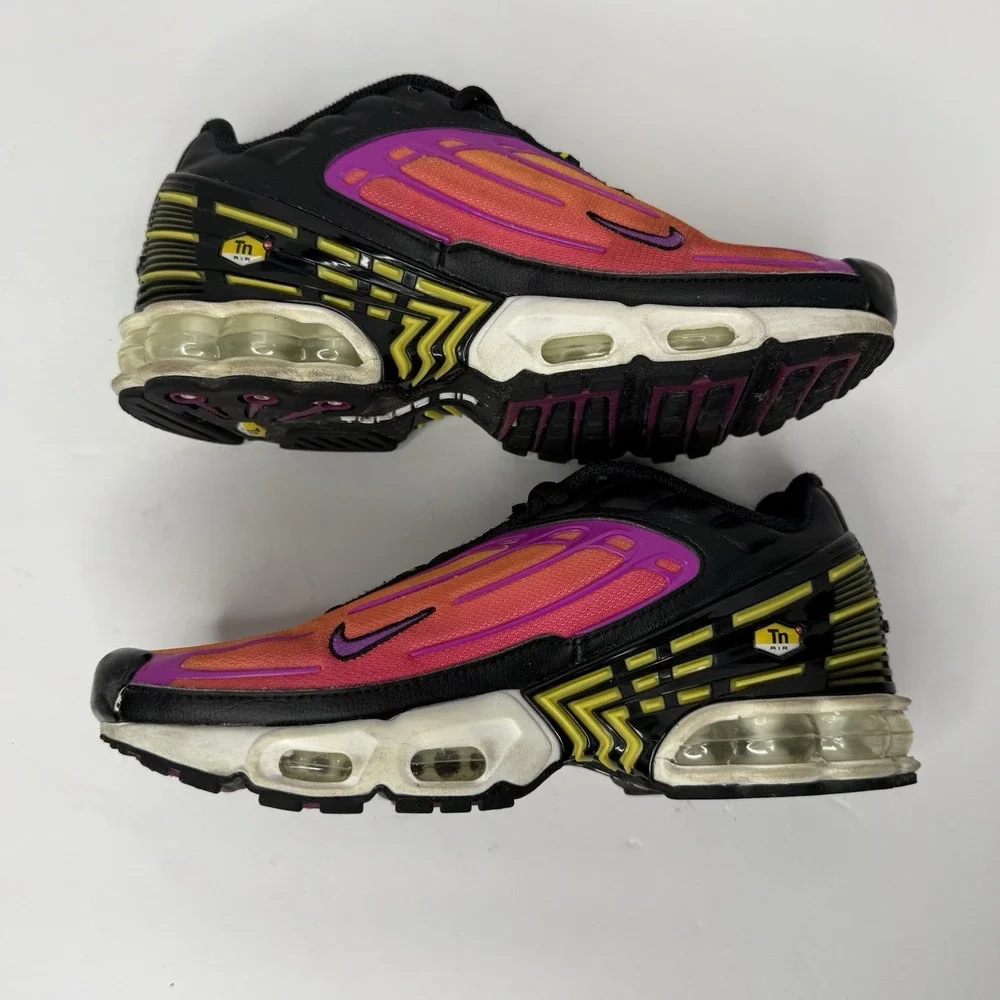 Nike Air Max Plus 3 Black Hyper Violet Cd6871 005 Youth 4Y Pink Ombre Tuned Air