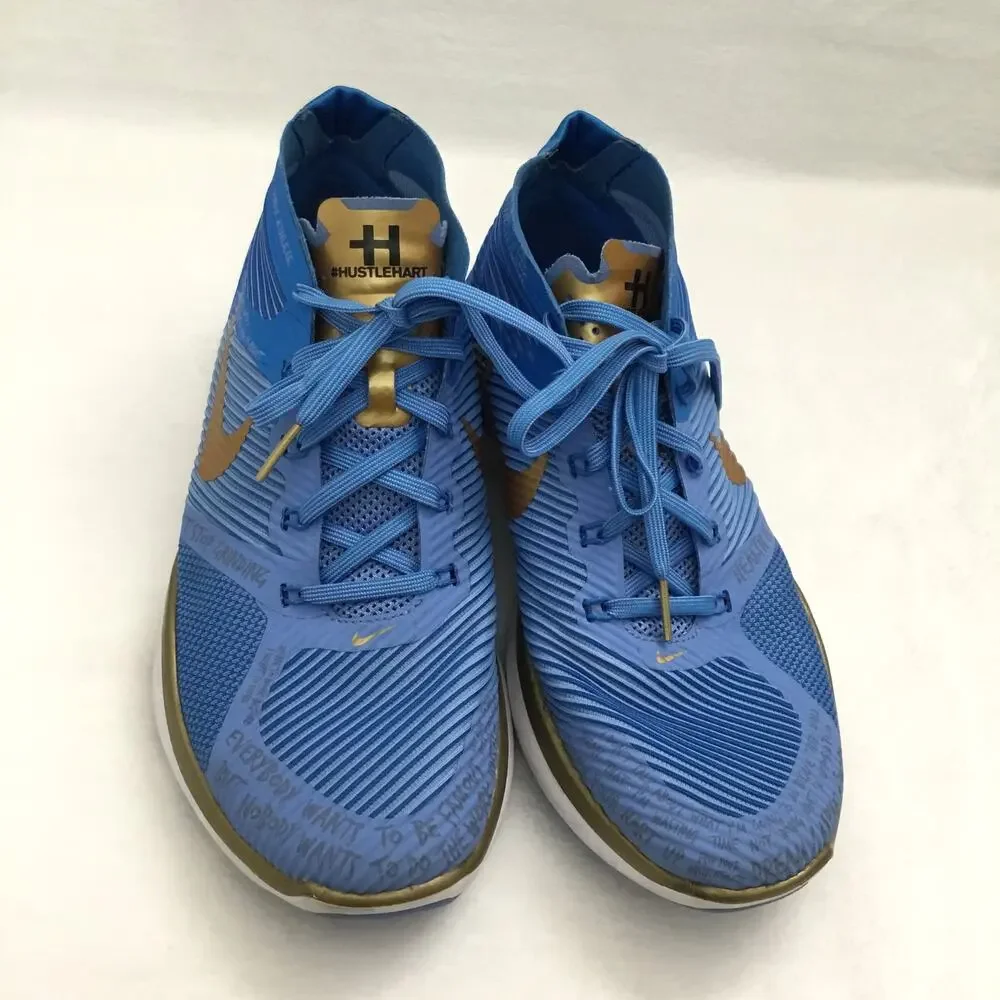 Nike Free Train Instinct Kevin Hart Hustle Blue Gold Trainer Shoes Sz 7