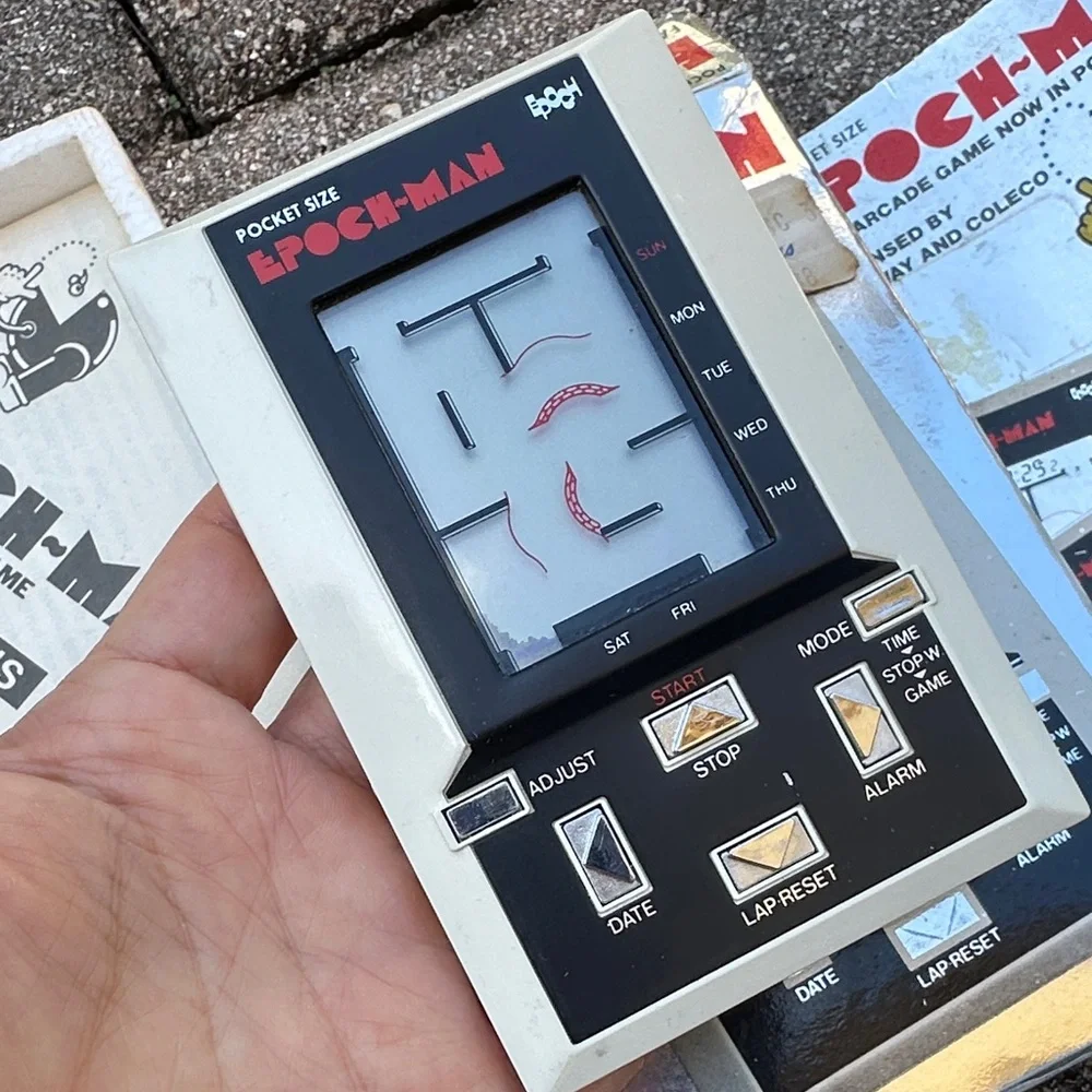 Epoch-Man Pocket Size Electronic Game - Black and White
