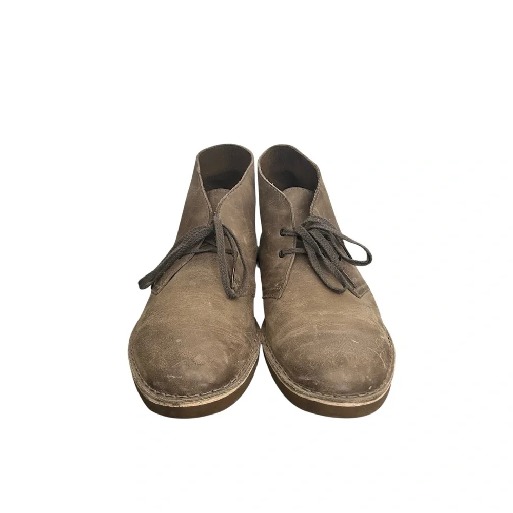 Clarks Men’s Bushacre 2 Chukka Boots 26130579 Brown Leather Size 11