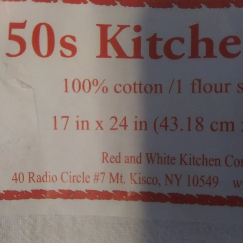 red and white kitchen hula girl