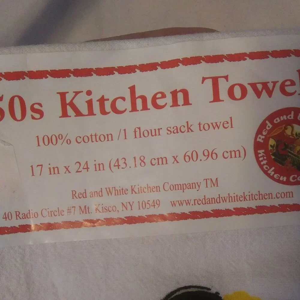 red and white kitchen hula girl
